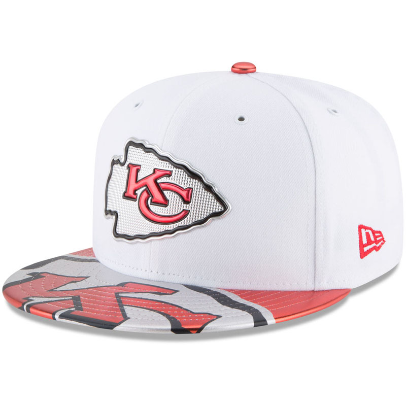 Kansas City Chiefs White 2017 NFL Draft Official On Stage 59FIFTY Fitted Hat