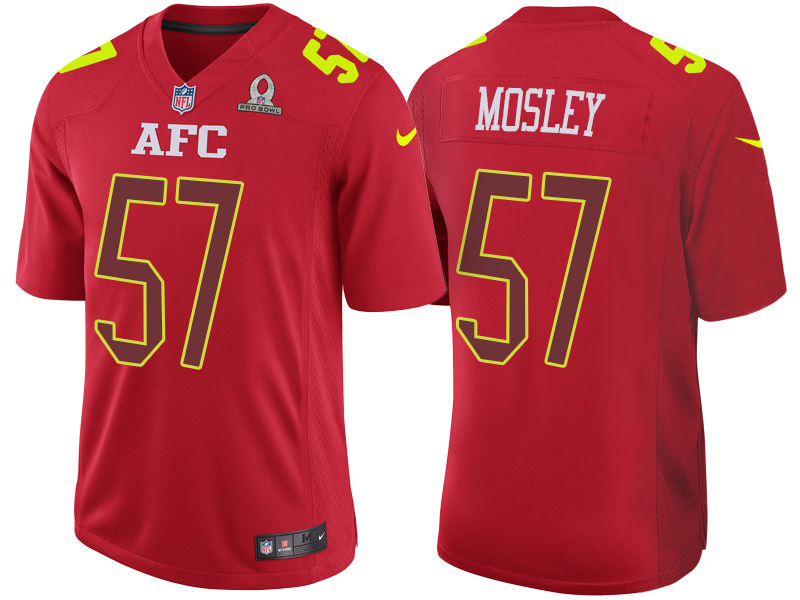 2017 Pro Bowl AFC C.J. Mosley Red Game Jersey