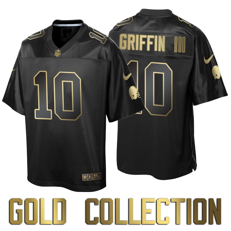 Cleveland Browns #10 Robert Griffin III Black Gold Collection Jersey