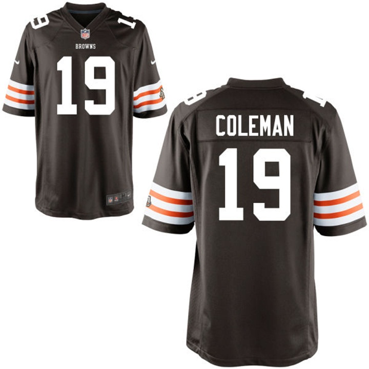 Cleveland Browns #19 Corey Coleman Black Historic Logo Game Jersey