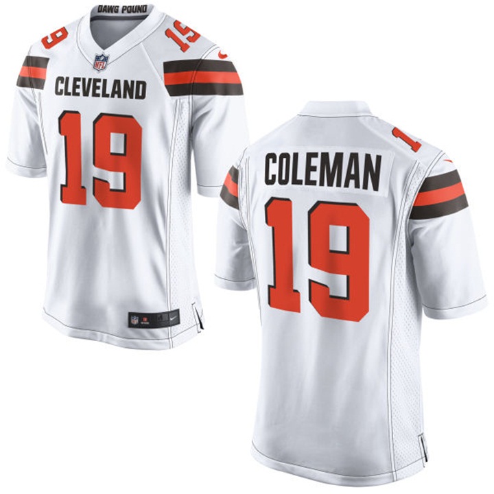 Cleveland Browns #19 Corey Coleman White Game Jersey