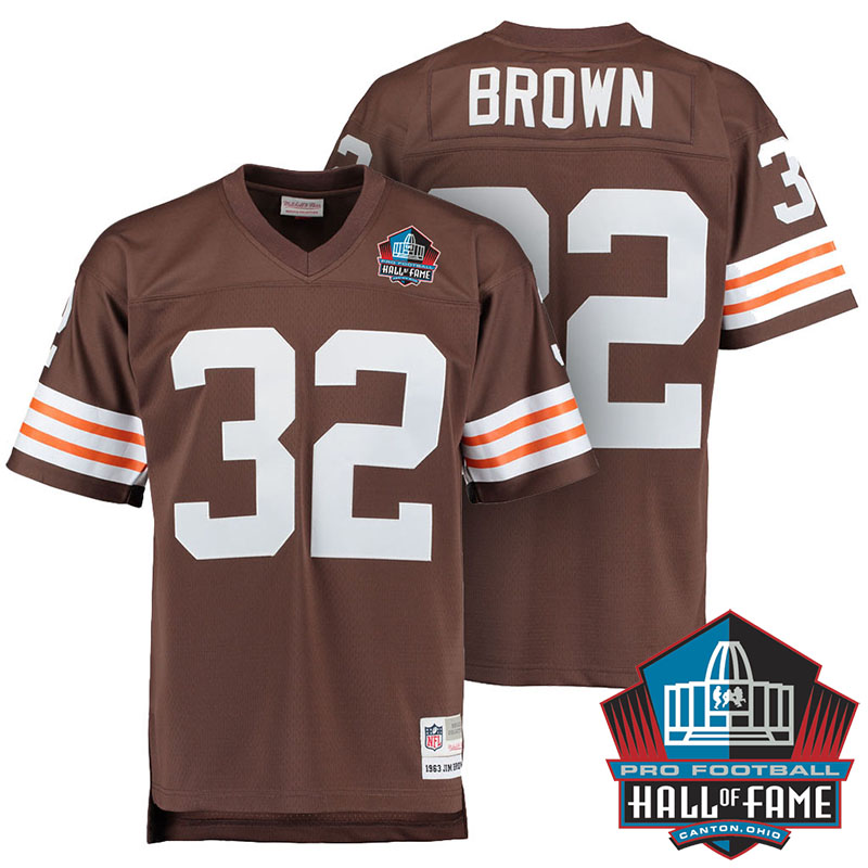 Cleveland Browns #32 Jim Brown Brown Retired Player Replica Jersey