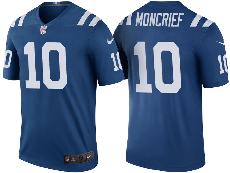 Indianapolis Colts #10 Donte Moncrief Royal Color Rush Legend Jersey