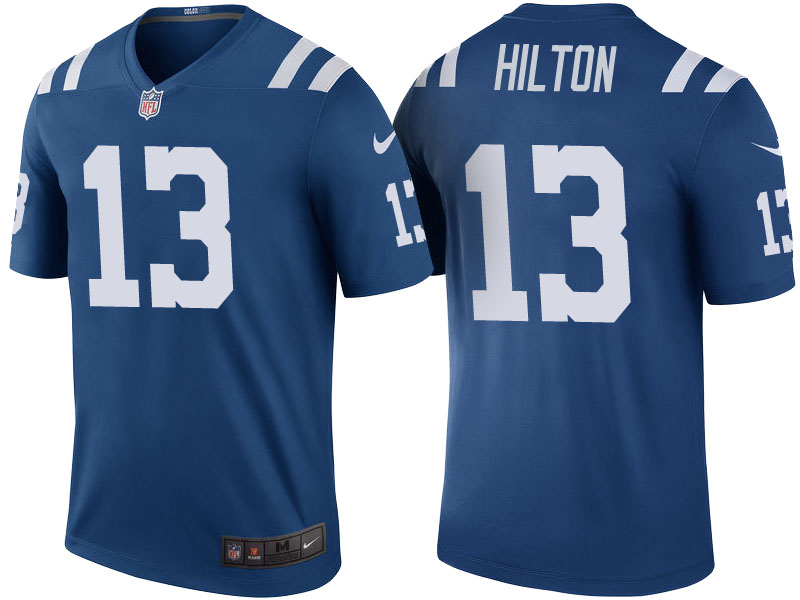 Indianapolis Colts #13 T.Y. Hilton Royal Color Rush Legend Jersey