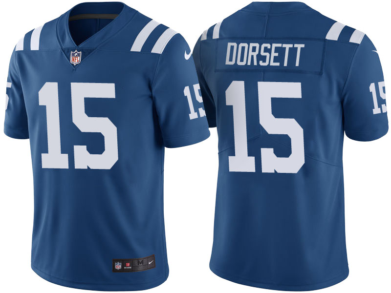 Indianapolis Colts #15 Phillip Dorsett Royal Color Rush Limited Jersey - Light Up Thursday Night