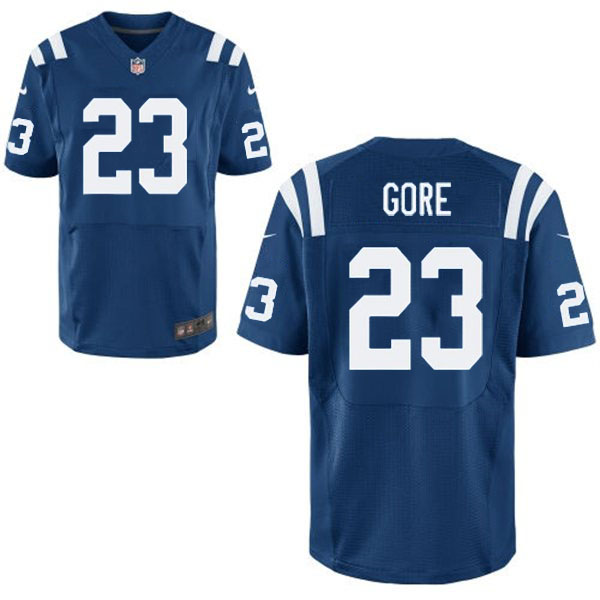 NFL Indianapolis Colts #23 Frank Gore Elite Blue Jersey