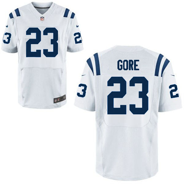 NFL Indianapolis Colts #23 Frank Gore Elite White Jersey