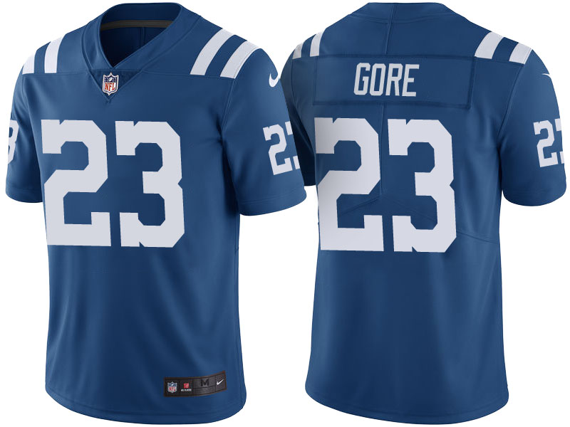 Indianapolis Colts #23 Frank Gore Royal Color Rush Limited Jersey - Light Up Thursday Night