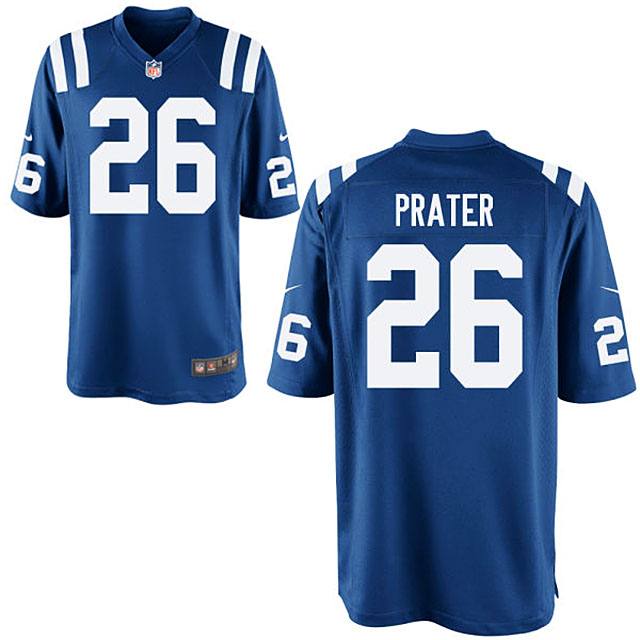 Men's Indianapolis Colts #26 Shaun Prater Blue Game Jersey