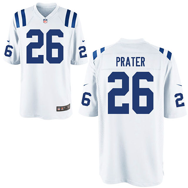 Men's Indianapolis Colts #26 Shaun Prater White Limited Jersey