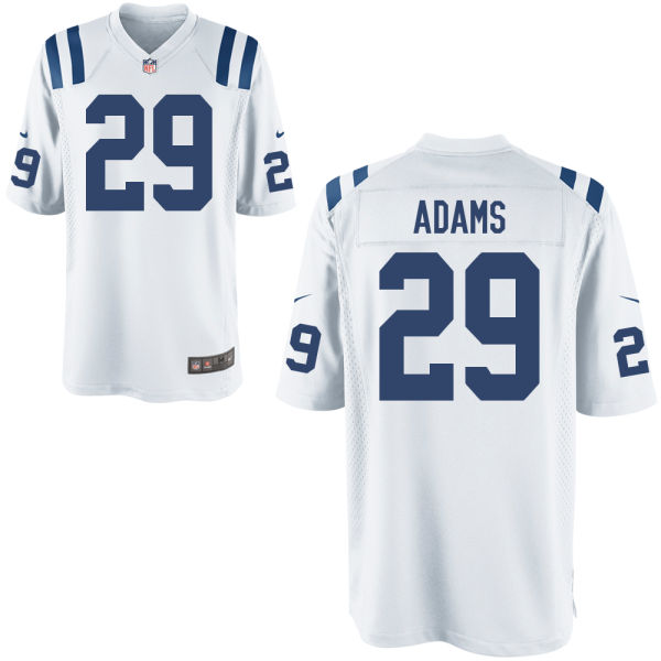 Indianapolis Colts #29 Mike Adams White Game Jersey