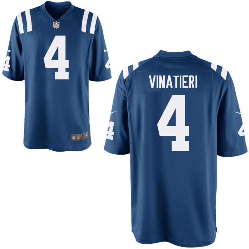 Indianapolis Colts #4 Adam Vinatieri Royal Game Jersey