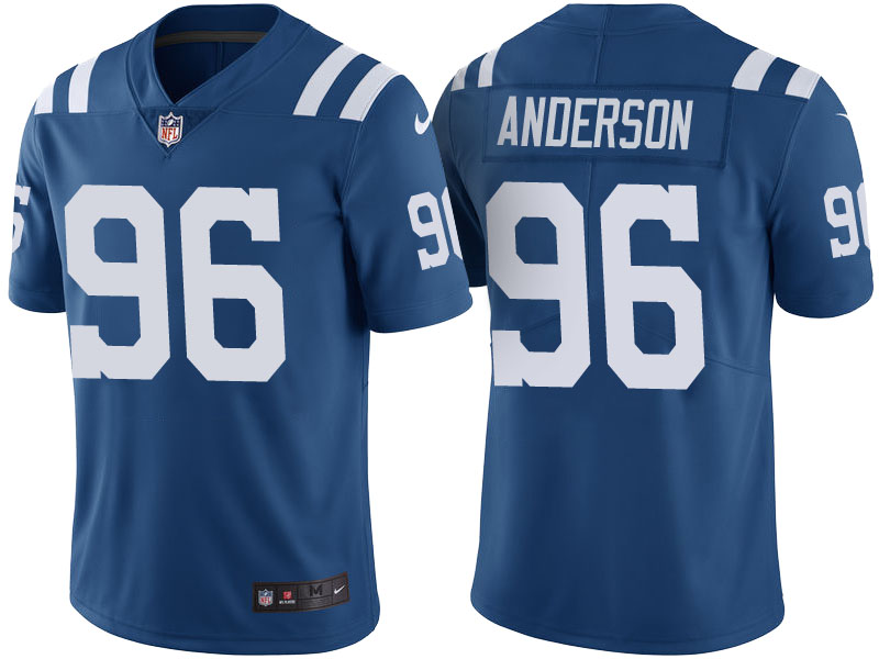 Indianapolis Colts #96 Henry Anderson Royal Color Rush Limited Jersey - Light Up Thursday Night