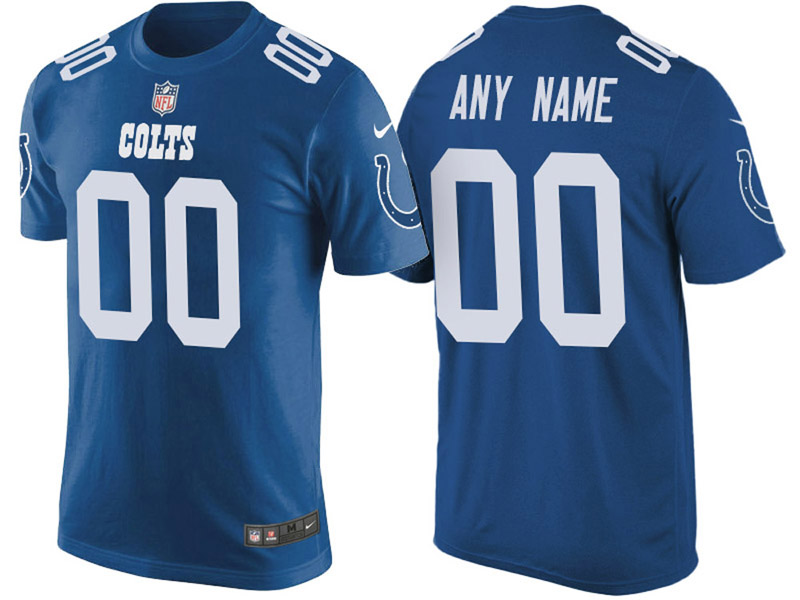 Indianapolis Colts Custom Blue Name & Number T-Shirt