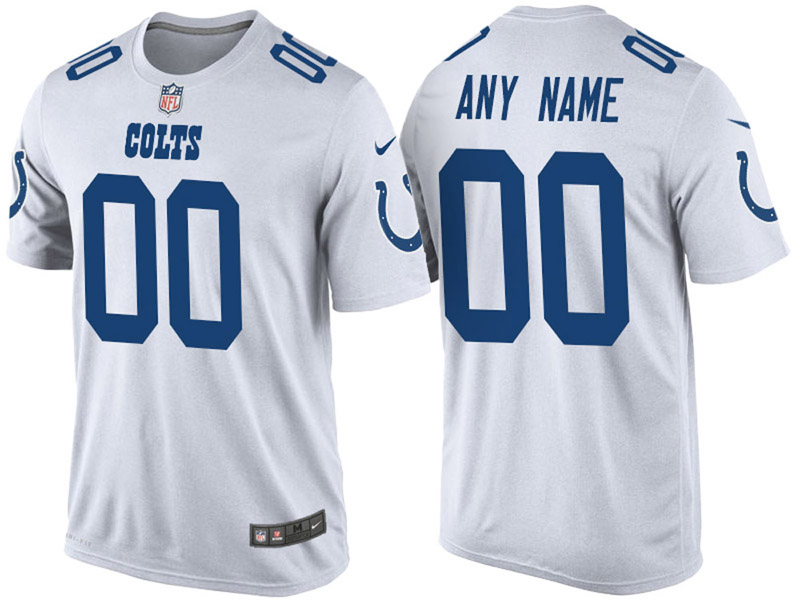 Indianapolis Colts Custom White Name & Number T-Shirt