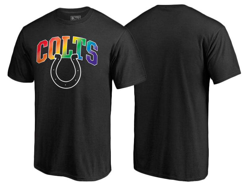 Indianapolis Colts Black Pro Line by Fanatics Branded Pride T-Shirt