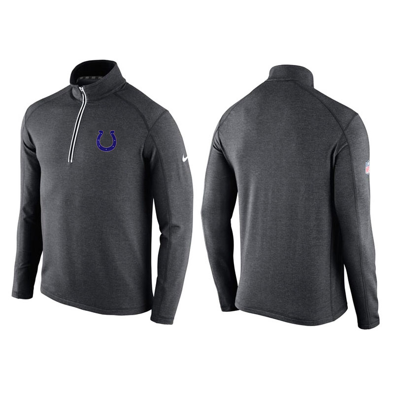 Indianapolis Colts Gray Game Day Half-Zip Knit Performance Tri-Blend Jacket