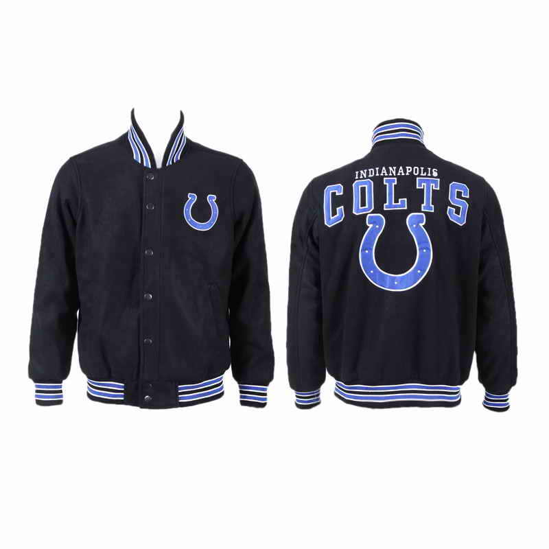 Indianapolis Colts JH Design Black Domestic Team Color Jacket