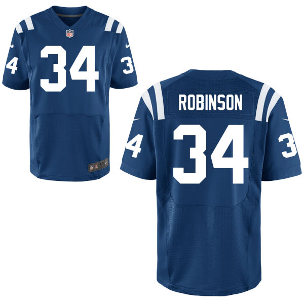 NFL Indianapolis Colts #34 Josh Robinson Elite Blue Jersey