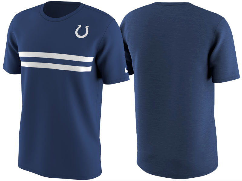 Indianapolis Colts Royal Color Rush Stripe T-Shirt