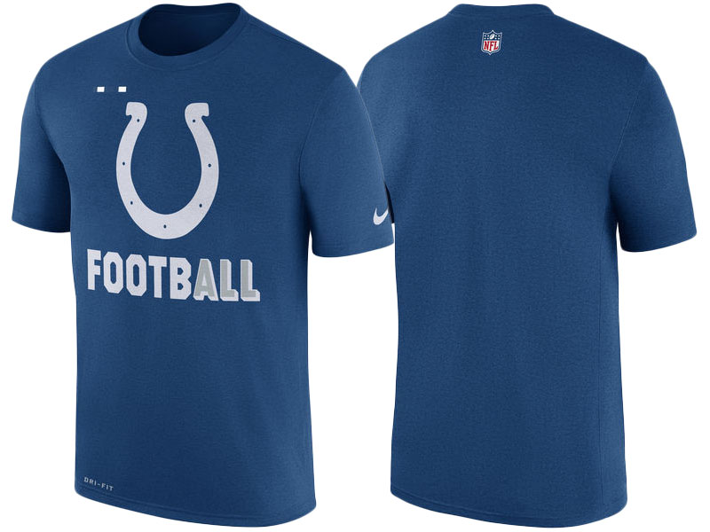 Indianapolis Colts Royal Legend Football Performance Short Sleeve T-Shirt