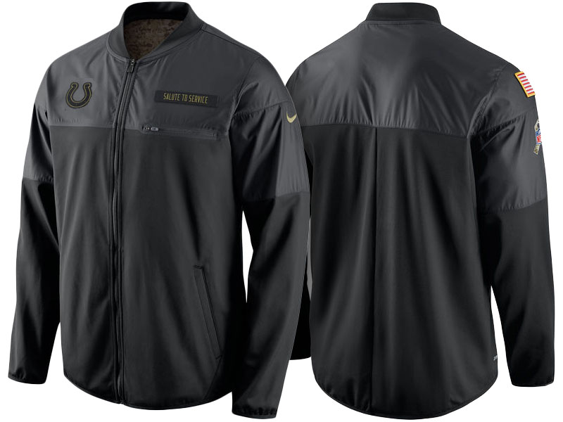 Indianapolis Colts Anthracite 2016 Salute to Service Hybrid Performance Jacket