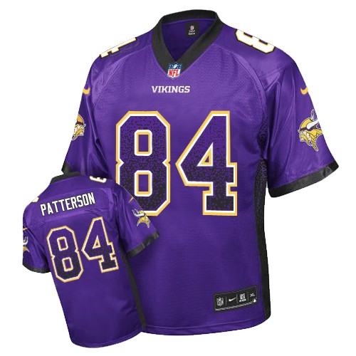 Minnesota Vikings #84 Cordarrelle Patterson Purple Drift Fashion Jersey