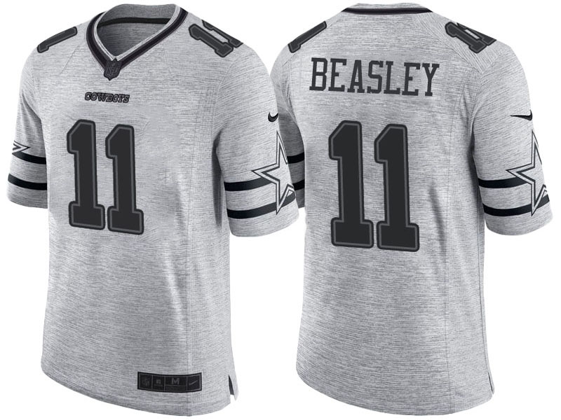 Dallas Cowboys #11 Cole Beasley 2016 Gridiron Gray II Limited Jersey