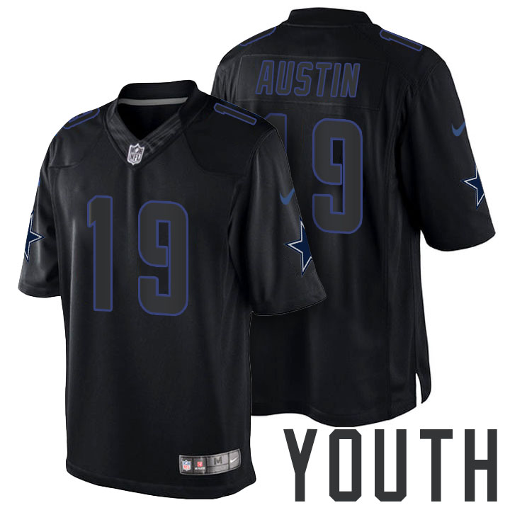 Youth Dallas Cowboys #19 Miles Austin Black Impact Limited Jersey