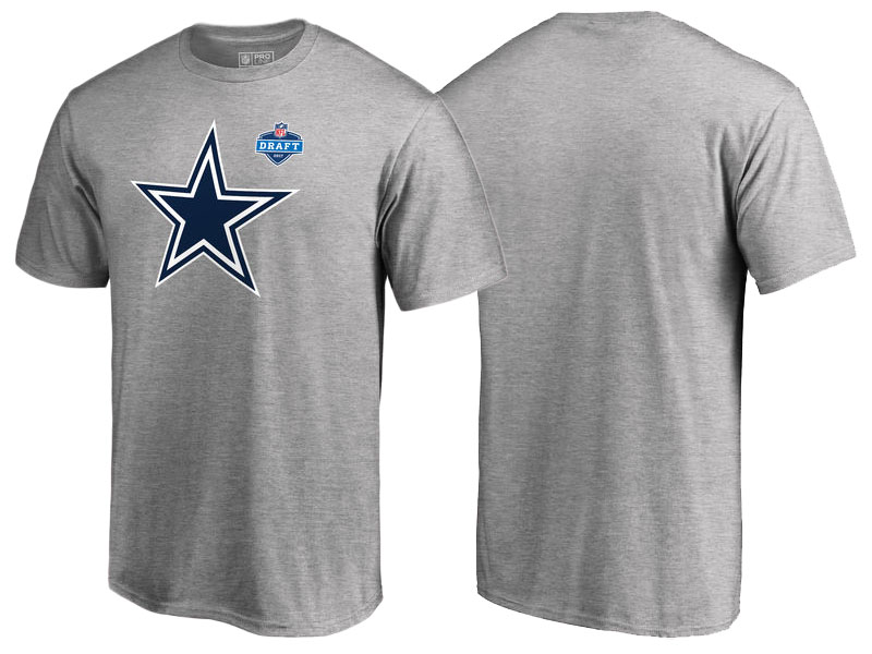 Dallas Cowboys Heather Gray 2017 NFL Draft Athletic Heather T-Shirt