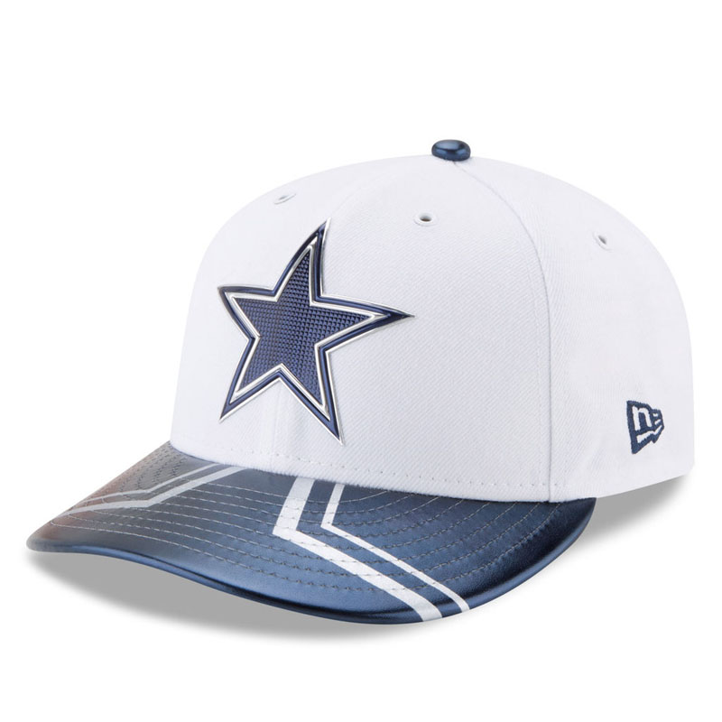 Dallas Cowboys White 2017 NFL Draft Official On Stage Low Profile 59FIFTY Fitted Hat