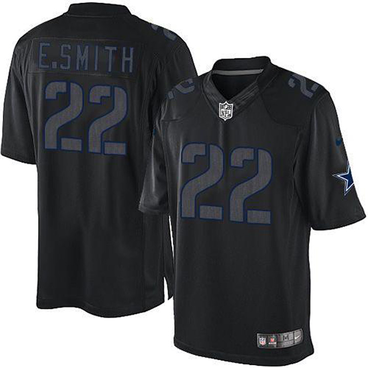 NFL Dallas Cowboys #22 E.SMITH Limited Impact Black Jersey