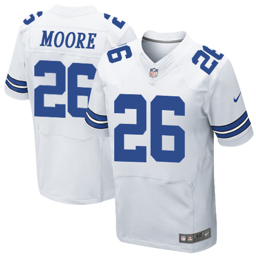 Dallas Cowboys #26 Sterling Moore White Elite Jersey