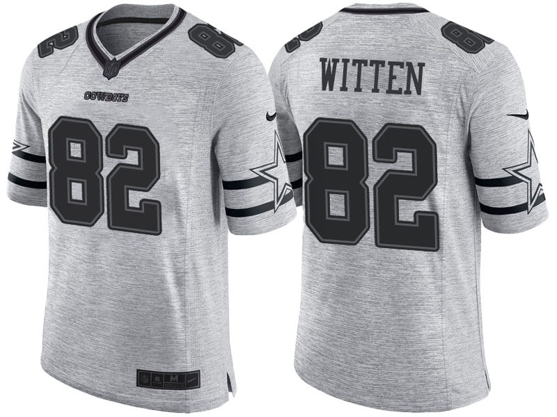 Dallas Cowboys #82 Jason Witten 2016 Gridiron Gray II Limited Jersey