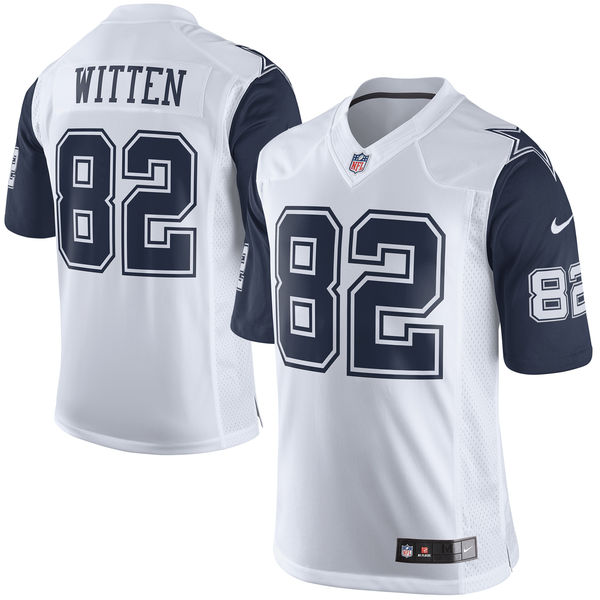 Dallas Cowboys #82 Jason Witten White Color Rush Limited Jersey