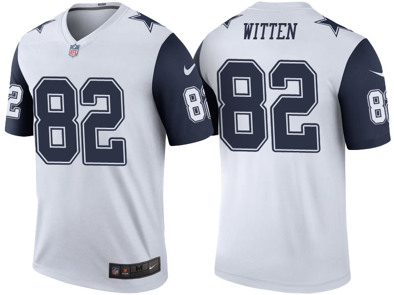 Dallas Cowboys #82 Jason Witten White Color Rush Legend Jersey