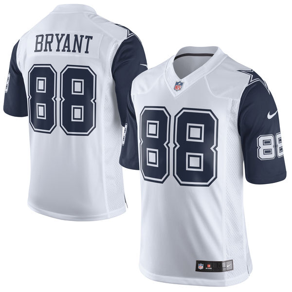 Dallas Cowboys #88 Dez Bryant White Color Rush Limited Jersey