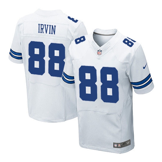 Dallas Cowboys #88 Michael Irvin White Elite Jersey