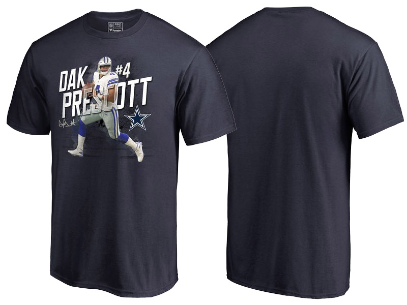 Dallas Cowboys Dak Prescott Navy T-Shirt