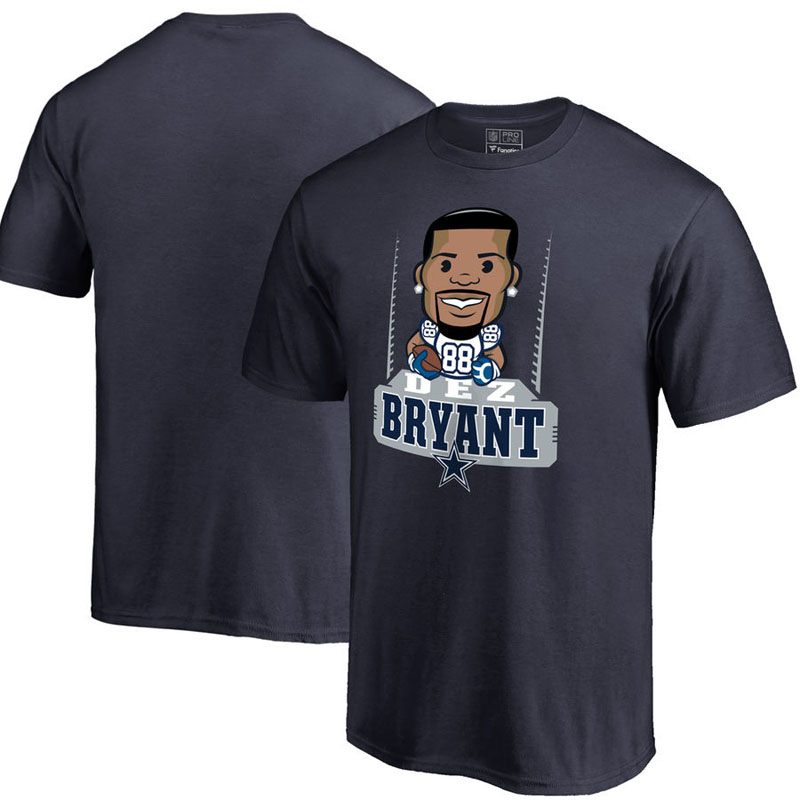 Dallas Cowboys Dez Bryant Navy Pro Line Emoji Player T-Shirt