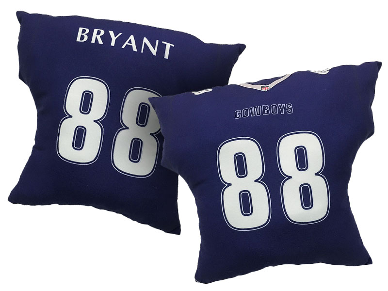 Dallas Cowboys #88 Dez Bryant Navy 2016 Chrismas Day Name & Number Pillow