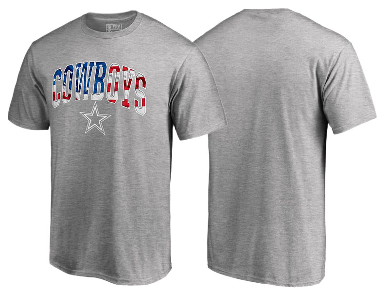 Dallas Cowboys Heathered Gray Banner Wave T-Shirt