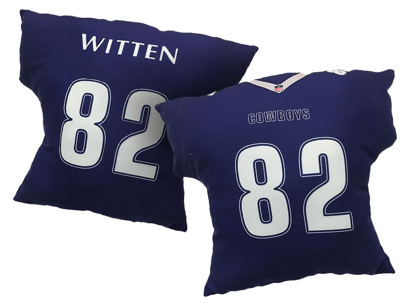 Dallas Cowboys #82 Jason Witten Navy 2016 Chrismas Day Name & Number Pillow