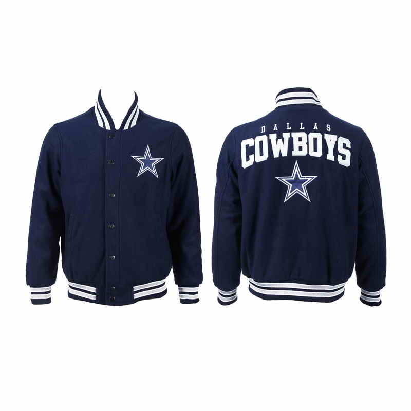 Dallas Cowboys JH Design Navy Blue Domestic Team Color Jacket