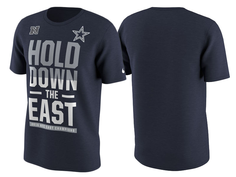 2016 AFC East Division Champions Dallas Cowboys Navy T-Shirt