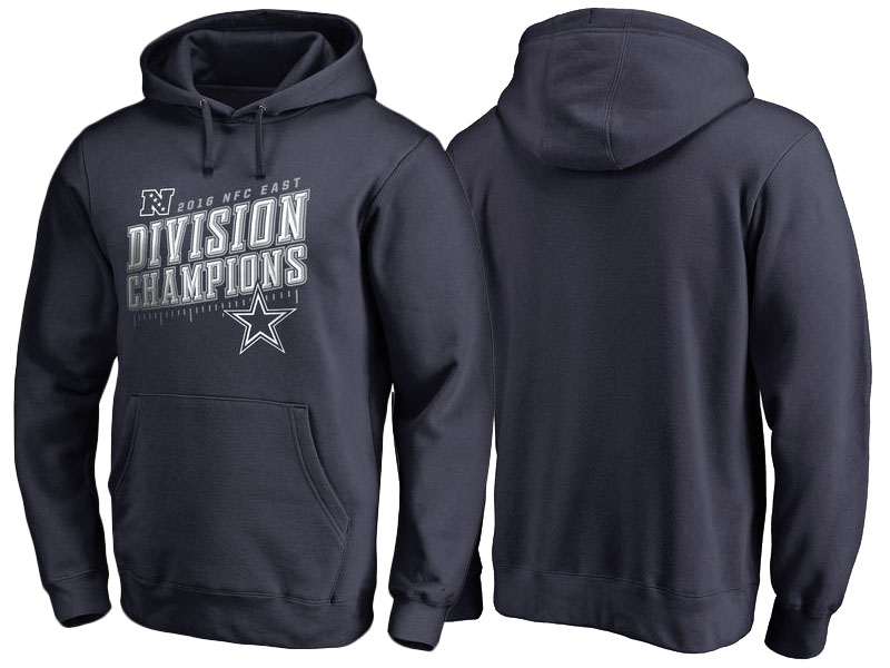 2016 NFC East Division Champions Dallas Cowboys Navy Inches Pullover Hoodie