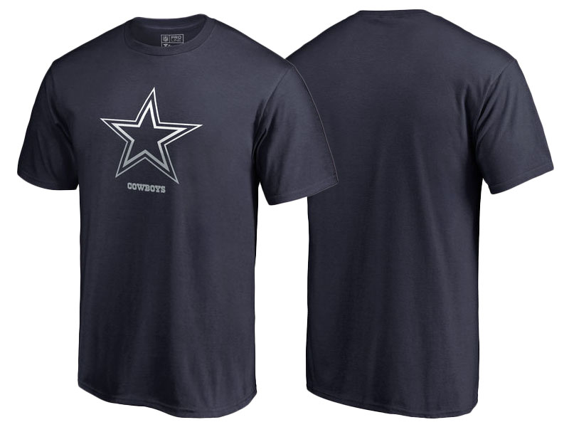 Dallas Cowboys Navy Gradient Logo T-Shirt