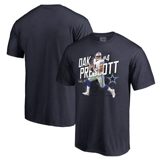 Dallas Cowboys Navy Pro Line Player Image T-Shirt