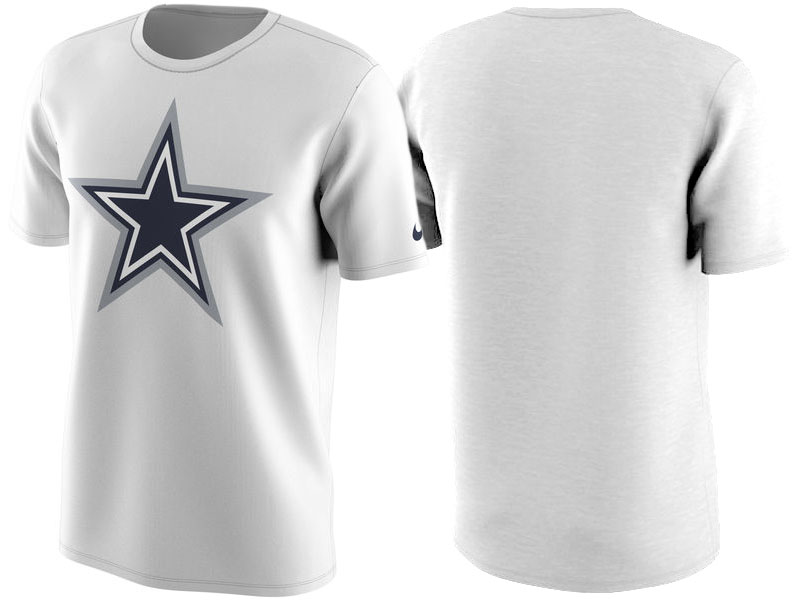 Dallas Cowboys White Color Rush Travel T-Shirt