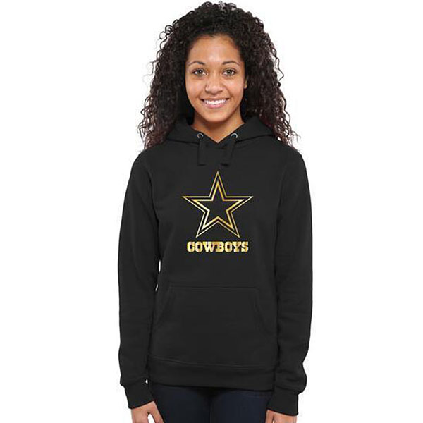 Women's Dallas Cowboys Black Gold Collection Pullover Hoodie